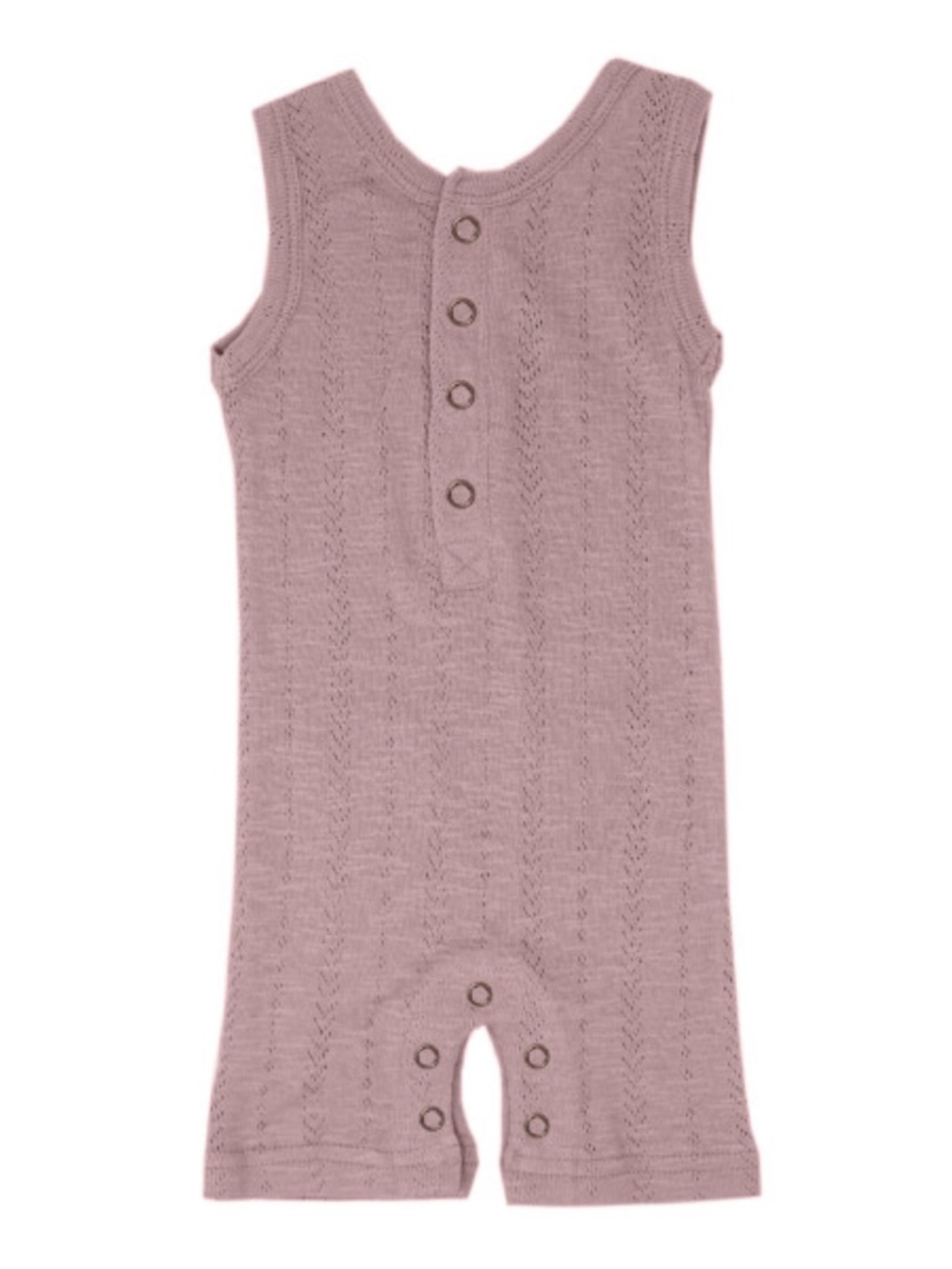 L’ovedbaby Pointelle Sleeveless Romper-Thistle, 18-24m